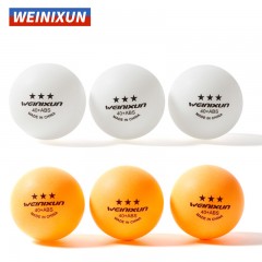 WEINIXUN Balle Ping-pong en ABS nouveau matériel pour l'entraînement à haute élasticité et résistance aux coups