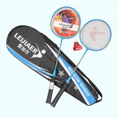 Raquette de badminton en alliage de fer, lot de 2