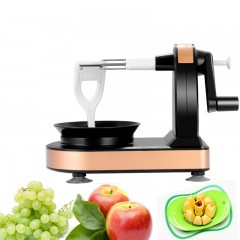 Epluche-fruits automatique à manivelle