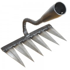 Houe à six dents ，outil de désherbage ，râteau renforcé à double soudure ，outil de jardinage agricole