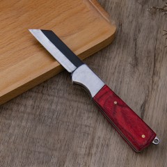 Couteau de greffe en acier frontal pliant multifonction