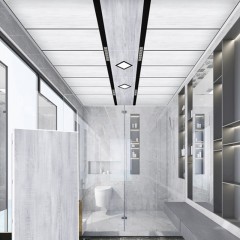Plafonnier en aluminium intégré pour cuisine Balcon Salle de bain
