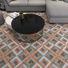 Carreaux imitation grain de bois vintage parquet