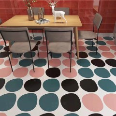 carreaux de  couleur avec motif pointillés