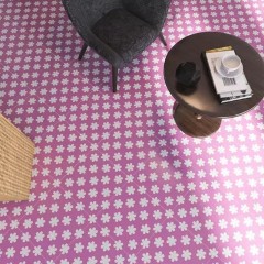 Carrelage motif parquet mat