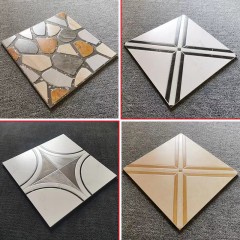 Carreaux antidérapants à rainure de traction concave et convexe