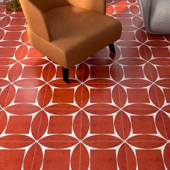 Carreaux en matte vintage pour sol d'intérieur