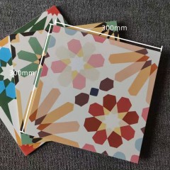 Carreaux Parquet coloré avec motif