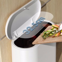 Poubelle en plastique avec couvercle