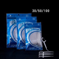 Barre de fil dentaire en plastique polymère