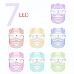 masque de beauté à led sept couleurs photorajeunisseur rechargeable