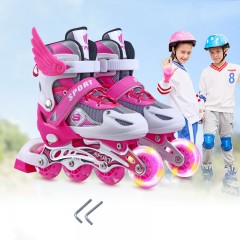 Patins à roulettes Mono  réglable en PVC pour Enfants