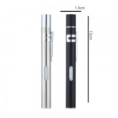Torche médicale en acier inoxydable rechargeable par USB