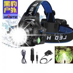 Lampe torche frontale T6 rechargeable LED induction à forte propagation de  lumière lointaine
