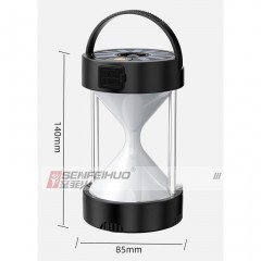 Lampe de camping solairerechargeable entrée  type C
