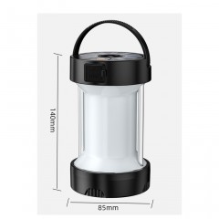Lampe de camping d'extérieur Chargement solaire Type-C