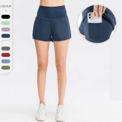 YUDONG Short de Yoga  à séchage rapide pour femme
