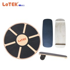 Letek panneau d'équilibre en bois avec base en plastique mat autocollant