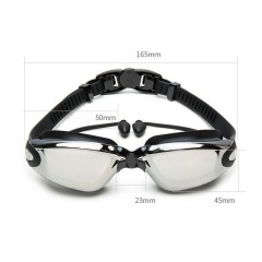 Lunettes de natation électroplaquées Silicone étanche