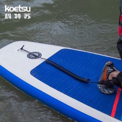 KOETSU Laisse de planche de surf Corde de surfcordon de pied élastique extensible TUP