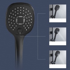 Ensemble pommeau de Douche tout cuivre noir
