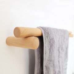 Porte-serviettes sans poinçonnage porte-objets en bois