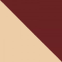 Carreaux bordeaux demi-cercle mat