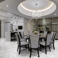 Carreaux de céramique marbrés brillants tout en porcelaine