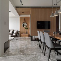 Carreaux de céramique marbrés brillants tout en porcelaine
