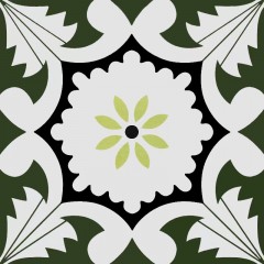 Carrelage vert parquet petit frais