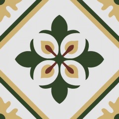 Carrelage vert parquet petit frais