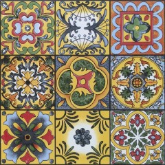 Carreaux  vintage peints à la main