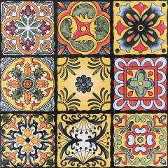 Carreaux  vintage peints à la main