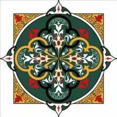 Carreaux de céramique vintage art fleurs couleur