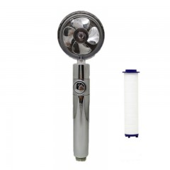 Pommeau de douche avec hélice de ventilation intégrée