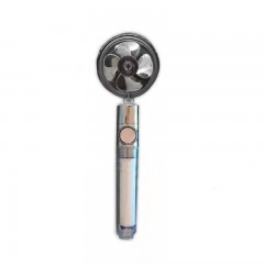 Pommeau de douche avec hélice de ventilation intégrée