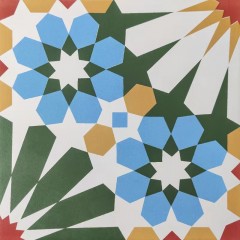 Carreaux Parquet coloré avec motif