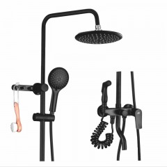 Pommeau  de douche robinet de salle de bain  tout cuivre noir