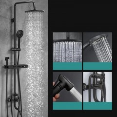 Pommeau de douche entièrement en cuivre peut être soulevée et abaissé