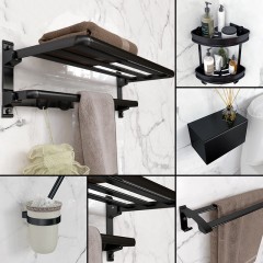 Etagère porte-serviettes en aluminium pour  salle de  bain