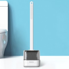 Brosse de toilette murale en silicone
