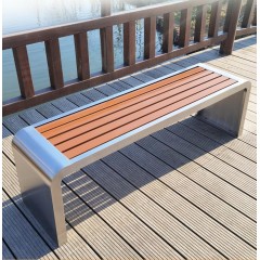 Chaise de jardin type U extérieur en acier inoxydable