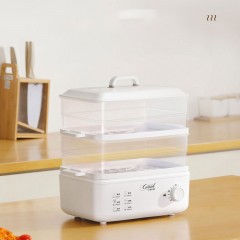 Cuiseur à vapeur électrique domestique double couche multifonction