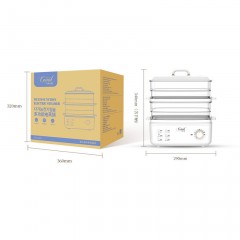 Cuiseur à vapeur électrique domestique double couche multifonction