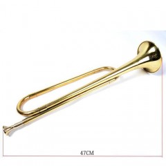 Trompette en or laqué en tonalité de B  trompette de fanfare