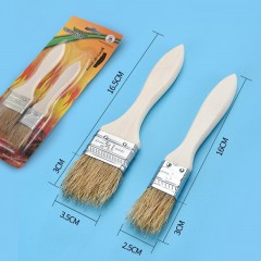 Pinceau avec manche en bois pour barbecue