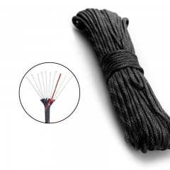 Corde réfléchissante 30m noyau intérieur en polyester