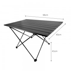 Table pliante extérieure en alliage d'aluminium portable