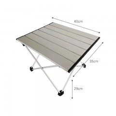 Table pliante extérieure en alliage d'aluminium portable