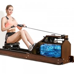 Rameur commercial résistant à l'eau pliable en bois massif silencieux